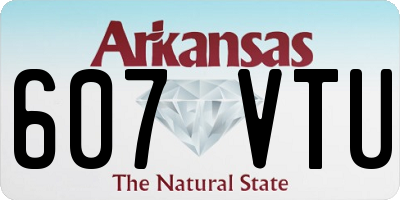 AR license plate 607VTU