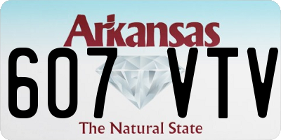 AR license plate 607VTV