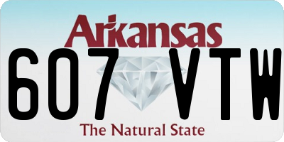 AR license plate 607VTW