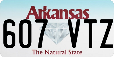 AR license plate 607VTZ
