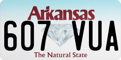 AR license plate 607VUA