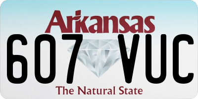 AR license plate 607VUC