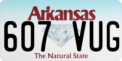 AR license plate 607VUG