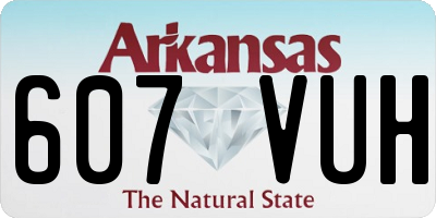 AR license plate 607VUH