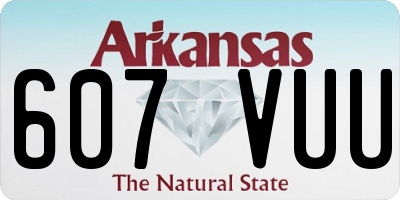 AR license plate 607VUU
