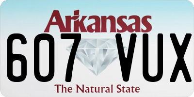 AR license plate 607VUX