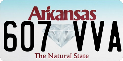 AR license plate 607VVA