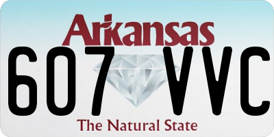 AR license plate 607VVC
