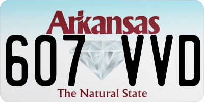 AR license plate 607VVD