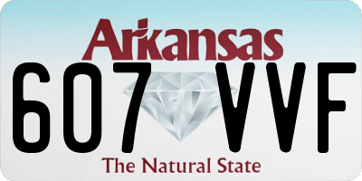 AR license plate 607VVF