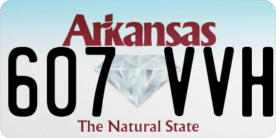 AR license plate 607VVH
