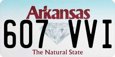 AR license plate 607VVI