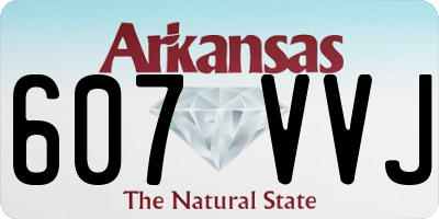 AR license plate 607VVJ