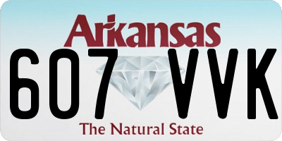 AR license plate 607VVK