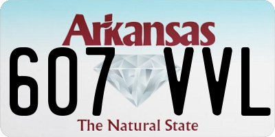 AR license plate 607VVL