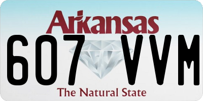 AR license plate 607VVM