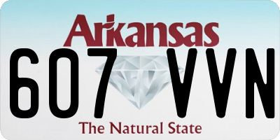 AR license plate 607VVN