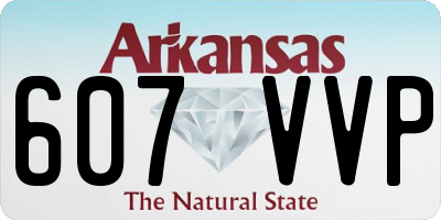 AR license plate 607VVP