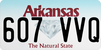 AR license plate 607VVQ