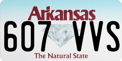 AR license plate 607VVS