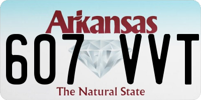 AR license plate 607VVT