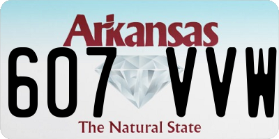 AR license plate 607VVW