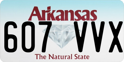 AR license plate 607VVX