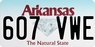 AR license plate 607VWE