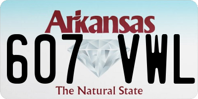 AR license plate 607VWL