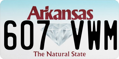 AR license plate 607VWM