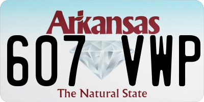 AR license plate 607VWP