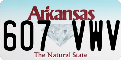 AR license plate 607VWV