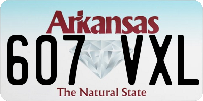 AR license plate 607VXL