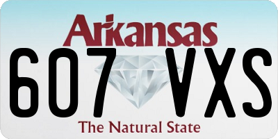 AR license plate 607VXS