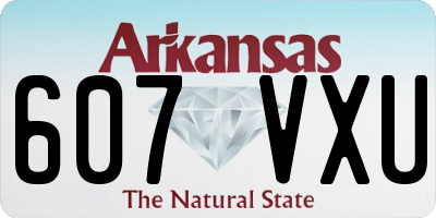 AR license plate 607VXU