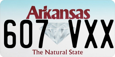 AR license plate 607VXX