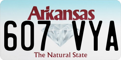 AR license plate 607VYA