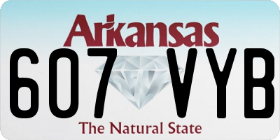 AR license plate 607VYB