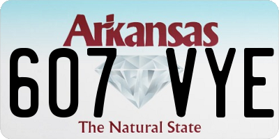 AR license plate 607VYE