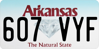 AR license plate 607VYF