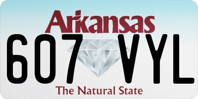 AR license plate 607VYL