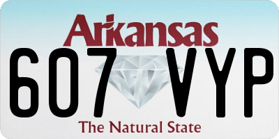 AR license plate 607VYP