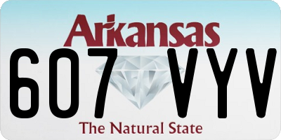 AR license plate 607VYV