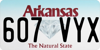 AR license plate 607VYX