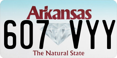 AR license plate 607VYY