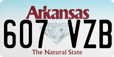 AR license plate 607VZB