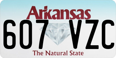 AR license plate 607VZC