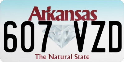 AR license plate 607VZD