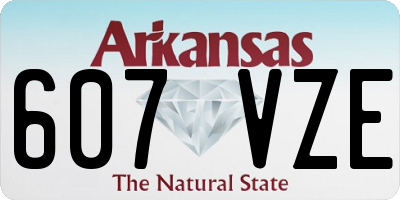 AR license plate 607VZE