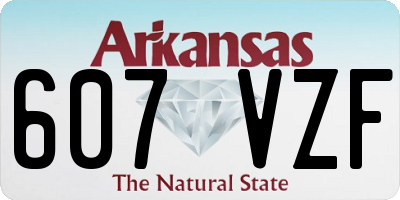 AR license plate 607VZF